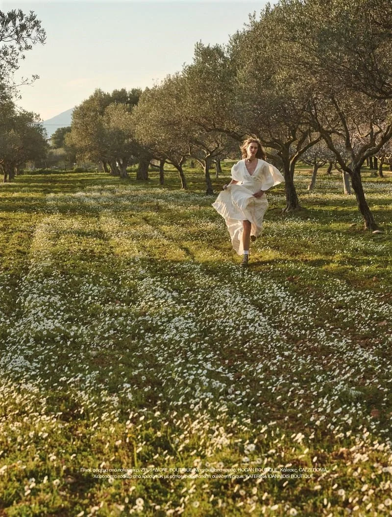Ros Georgiou's Country Life by Panos Davios for Vogue Greece April